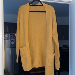 Mustard yellow cardigan
